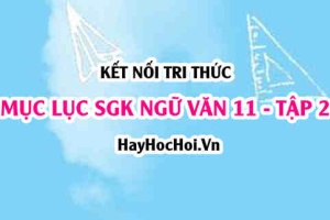 Mục lục SGK Ngữ Văn 11 Kết nối tri thức Tập 2